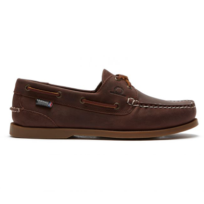 Chatham Mens Deck II G2 Premium Leather Boat Shoes - Chocolate